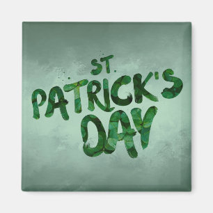 St Patrick's Day Green Clover Irish Celtic Magneet