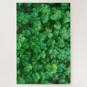 St. Patrick's Day Green Clovers Jigzaag Puzzle Legpuzzel (Verticaal)