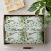 St Patricks Day Green Clovers Old Leprechaun Tissuepapier (Geschenk)