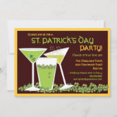 St. Patrick's Day Green Cocktails & Beer Kaart (Voorkant)