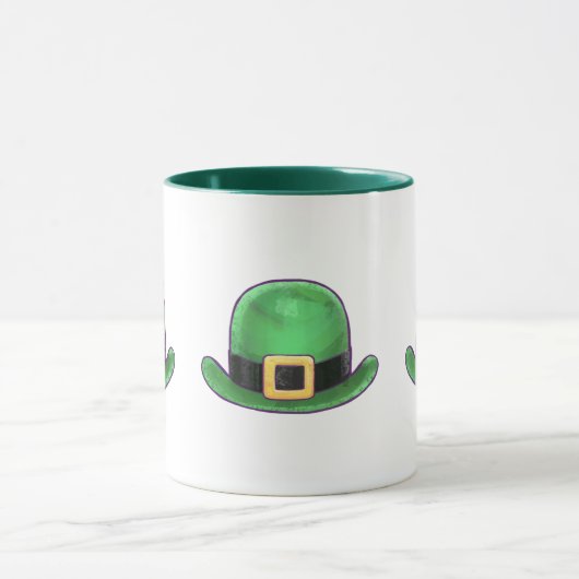 St Patrick's Day Green Derby Pet Mok (Midden)