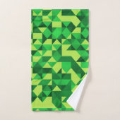 St. Patrick's Day Green geometrisch patroon Bad Handdoek (Handdoek)