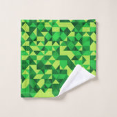 St. Patrick's Day Green geometrisch patroon Bad Handdoek (Wasdoekje)