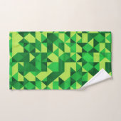 St. Patrick's Day Green geometrisch patroon Bad Handdoek (Handdoek)