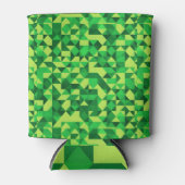 St. Patrick's Day Green geometrisch patroon Blikjeskoeler (Voorkant)