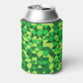 St. Patrick's Day Green geometrisch patroon Blikjeskoeler (Blikje Achterkant)
