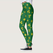 St Patrick's Day Green Gold Irish Shamrocks Leggings (Links)