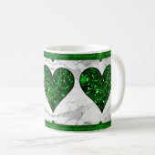 St. Patrick's Day Green Heart Koffiemok (Voorkant rechts)