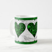 St. Patrick's Day Green Heart Koffiemok (Voorkant links)