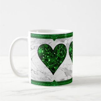 St. Patrick's Day Green Heart Koffiemok