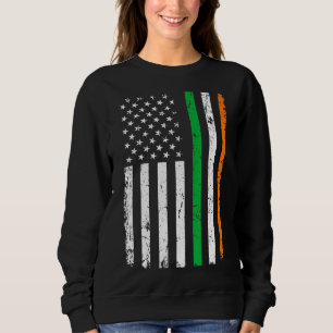 St Patrick's Day Green Irish American Flag Ierland Trui