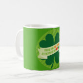St. Patrick's Day Green Irish Print Mok (Voorkant links)