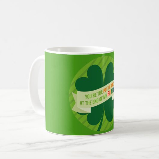 St. Patrick's Day Green Irish Print Mok (Voorkant links)