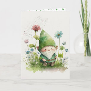 St. Patrick's Day Green Leprechaun Kaart