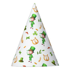 St. Patrick's Day Green Leprechaun Pattern Irish Feesthoedjes