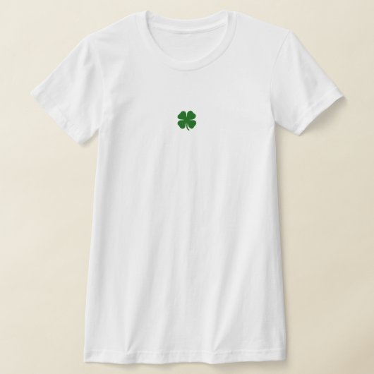 St Patricks Day Green Lucky Four Leaf Clover Irish T-shirt (Laagn)
