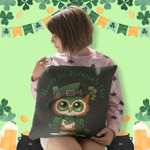 St. Patrick's Day Green Owl Kussen