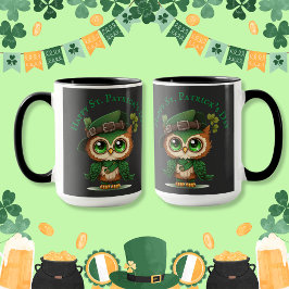 St. Patrick's Day Green Owl Mok