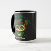 St. Patrick's Day Green Owl Mok (Voorkant links)