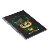 St. Patrick's Day Green Owl Notitieboek (Rechterzijde)
