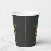 St. Patrick's Day Green Owl Papieren Bekers (Rechts)
