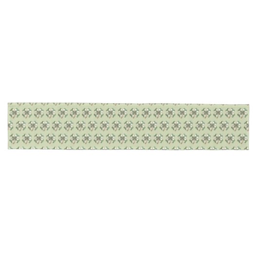 St. Patrick's Day Green Plaid Tafelloper (Horizontaal)