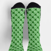 St. Patrick's Day Green Pset Shamrock Pattern Sokken (Top)