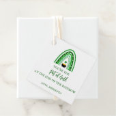 St. Patrick's Day Green Rainbow & Pot of God Bedankjes Labels (In situ)