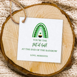St. Patrick's Day Green Rainbow & Pot of God Bedankjes Labels