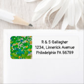 St Patrick's Day Green Sequin Etiket (Insitu)