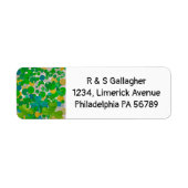 St Patrick's Day Green Sequin Etiket (Voorkant)