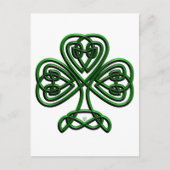 St Patricks Day Green Shamrock Briefkaart (Voorkant)