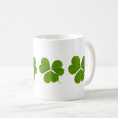 St. Patricks Day Green Shamrock Clover- mok koffie (Voorkant rechts)