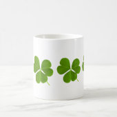 St. Patricks Day Green Shamrock Clover- mok koffie (Center)
