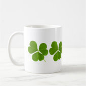 St. Patricks Day Green Shamrock Clover- mok koffie (Links)