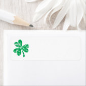 St. Patrick's Day Green Shamrock Etiket (Insitu)
