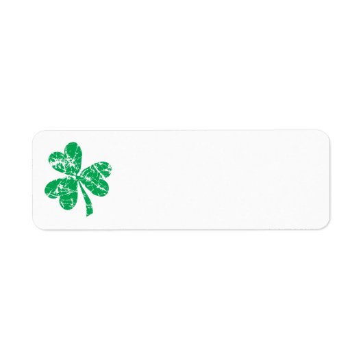 St. Patrick's Day Green Shamrock Etiket (Voorkant)