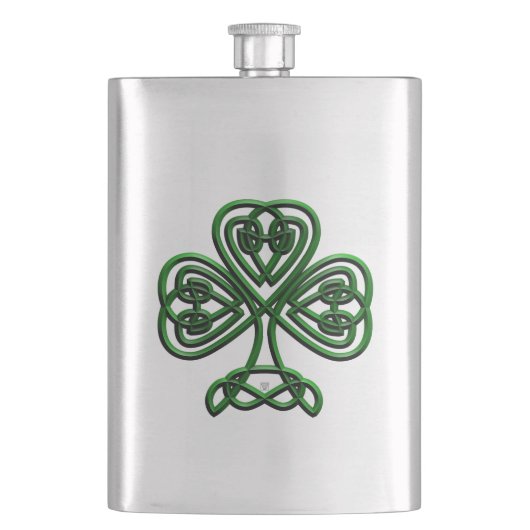 St Patricks Day Green Shamrock Flacon (Voorkant)
