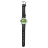 ST PATRICK'S DAY GREEN SHAMROCK GEMSTONE JEWEL HORLOGE (Vlak)