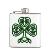 St Patricks Day Green Shamrock Heupfles (Voorkant)