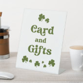 St. Patrick's Day Green Shamrock Kaart Gifts Reclamebord Met Voetstuk (Insitu)