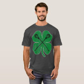St Patricks Day Green Shamrock Lacrosse Irish T-shirt (Voorkant volledig)
