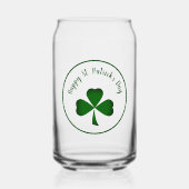 St. Patrick's Day Green Shamrock Lucky Clover Blikvorm Glas (Voorkant)