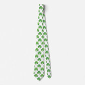 St. Patrick's Day Green Shamrock Mannen Stropdas (Voorkant)