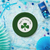 St. Patrick's Day Green Shamrock Papieren Bordje (Feest)