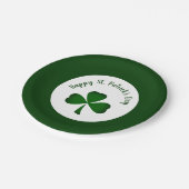 St. Patrick's Day Green Shamrock Papieren Bordje (Gekanteld)