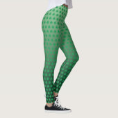 St Patricks Day Green Shamrock Pattern Leggings (Rechts)