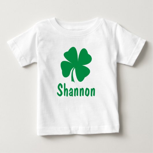 St. Patrick's Day Green Shamrock Persoonlijke naam (Voorkant)