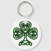 St Patricks Day Green Shamrock Sleutelhanger (Voorkant)