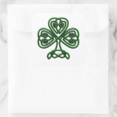 St Patricks Day Green Shamrock Vierkante Sticker (Tas)